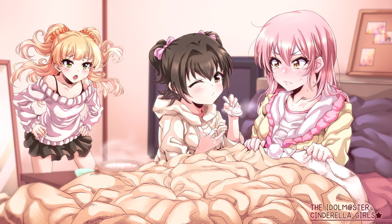 Anime, Miria Akagi, Rika Jougasaki, The iDOLM@STER Cinderella Girls, 1080P, Mika Jougasaki