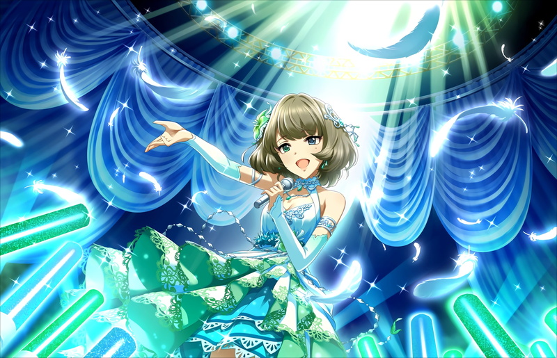 lifestyles, portrait, real people, one person, front view, leisure activity, women, emotion, takagaki kaede, child, illuminated, digital composite, the idolmaster cinderella girls