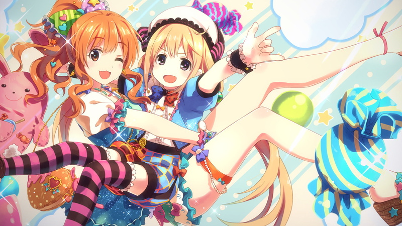 multi colored, 1080P, arts culture and entertainment, Kirari Moroboshi, human representation, festival, people, outdoors, Anime, celebration, The iDOLM@STER Cinderella Girls