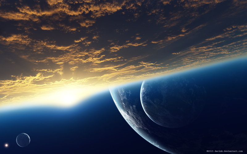 space, clouds, starlight, hd, 1080P, planets, cg, outer