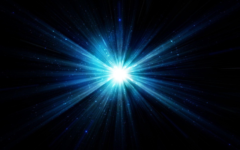 black, light, digital art, star, 1920x1200, blue, starlight, illustration, 1080P