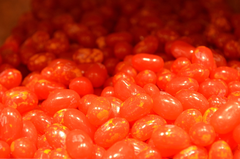 backgrounds, 4K, speckled, jelly beans, selective focus, vegetable, tomato, orange, fruit, large group of objects, healthy eating, freshness, retail, wellbeing