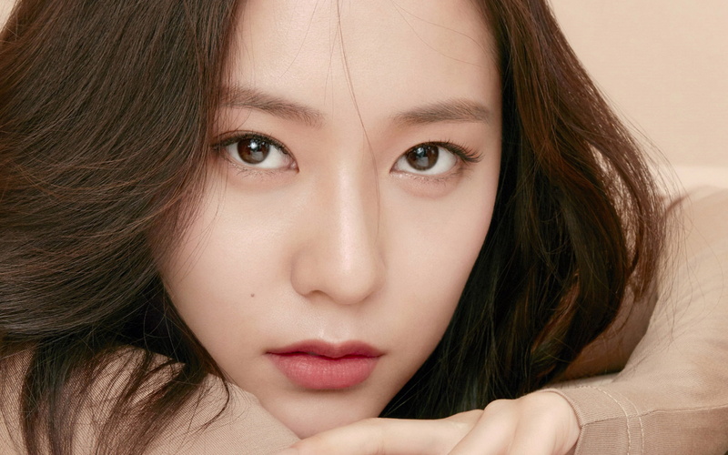 girl, 4K, gold, kpop, kristal, gaze