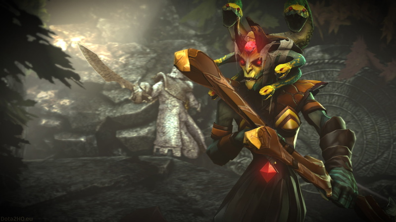 screen, snake, medusa, heroes, shield, stone, shot, abilities, split, gaze, 1080P, hd, mana, dota, full, mystic