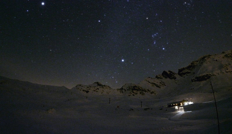 night sky, Milky Way, GoPro, transportation, horizon, stars, space, tranquility, tranquil scene, white, mountain, star field, land, 2K, star, outdoors