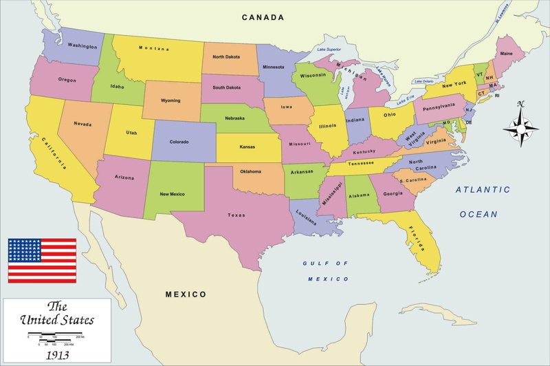 Map, USA, Usa Map, 1080P, Misc, United States Of America Map, Map Of The Usa