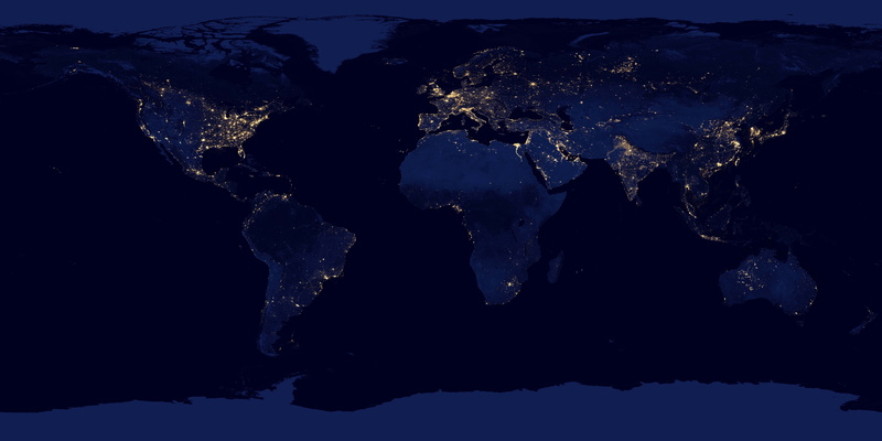 sea, no people, space, science, planet earth, night, map, satellite view, globe - man made object, water, 8K, blue, outdoors, nature, world map, world