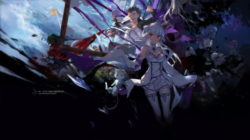 nature, multi colored, Anime, skill, standing, men, real people, Re:ZERO -Starting Life in Another World-, people, women, Emilia (Re:ZERO), Pack (Re:ZERO)