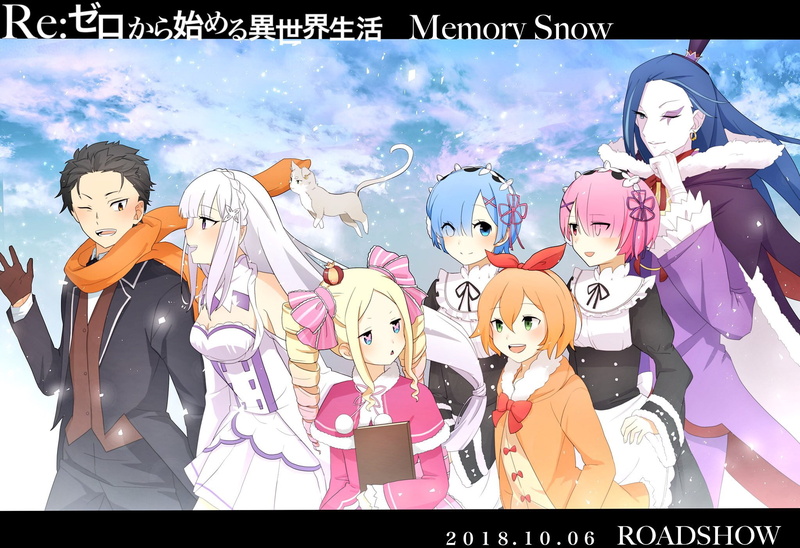 Subaru Natsuki, Anime, Ram (Re:ZERO), Rem (Re:ZERO), Pack (Re:ZERO), Emilia (Re:ZERO), Roswaal L. Mathers, Re:ZERO -Starting Life in Another World-, 1080P