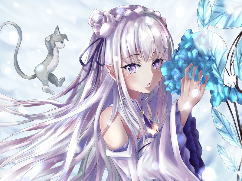 Anime, Pack (Re:ZERO), Re:ZERO -Starting Life in Another World-, 2K, Emilia (Re:ZERO)