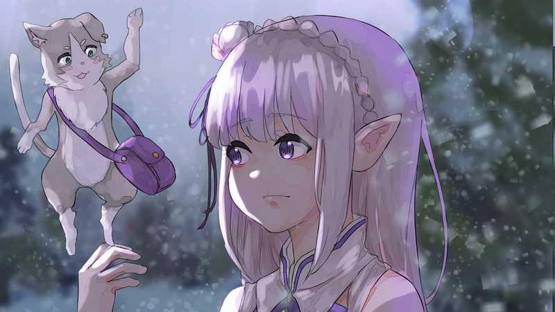 1080P, Pack (Re:ZERO), Re:ZERO -Starting Life in Another World-, Emilia (Re:ZERO), Anime