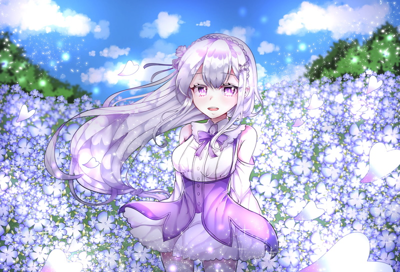 Emilia (Re:ZERO), Anime, Re:ZERO -Starting Life in Another World-, 1080P, Re:ZERO -Starting Life in Another World- OVA: Memory Snow