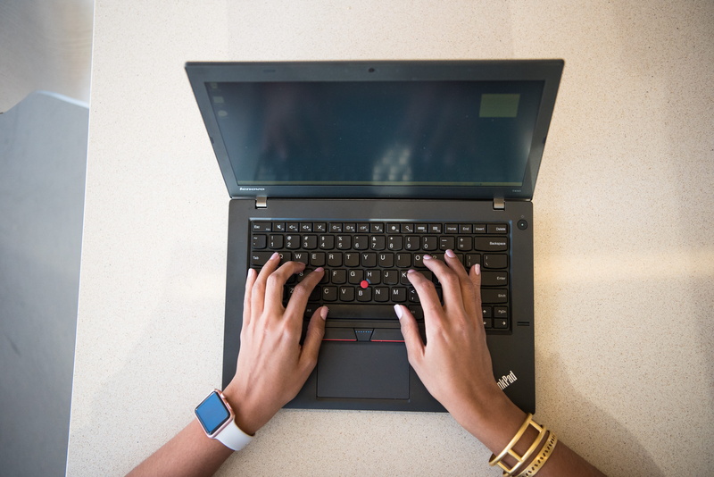 person, 5K, woman, wireless, room, human body part, thinkpad, contemporary, computer equipment, hands, lenovo, hand, using laptop, communication, one person
