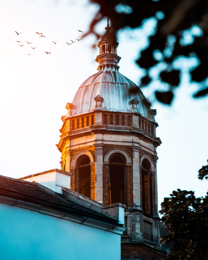 low angle view, architecture, 4K, belief, built structure, coventry, place of worship, history, travel destinations, dome, no people, religion, sunset
