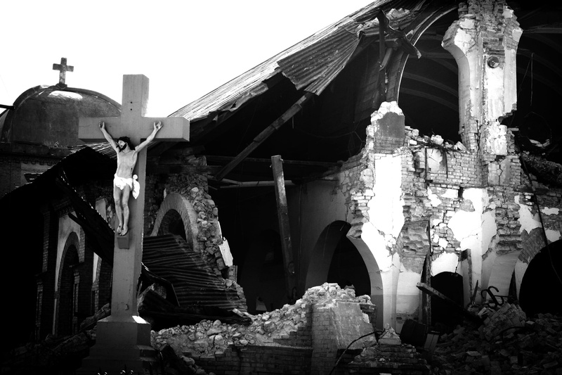 nature, built structure, 1080P, street, crumbling, damage, grayscale, church, home, earthquake, structure, building, spirituality, city, tragic, travel