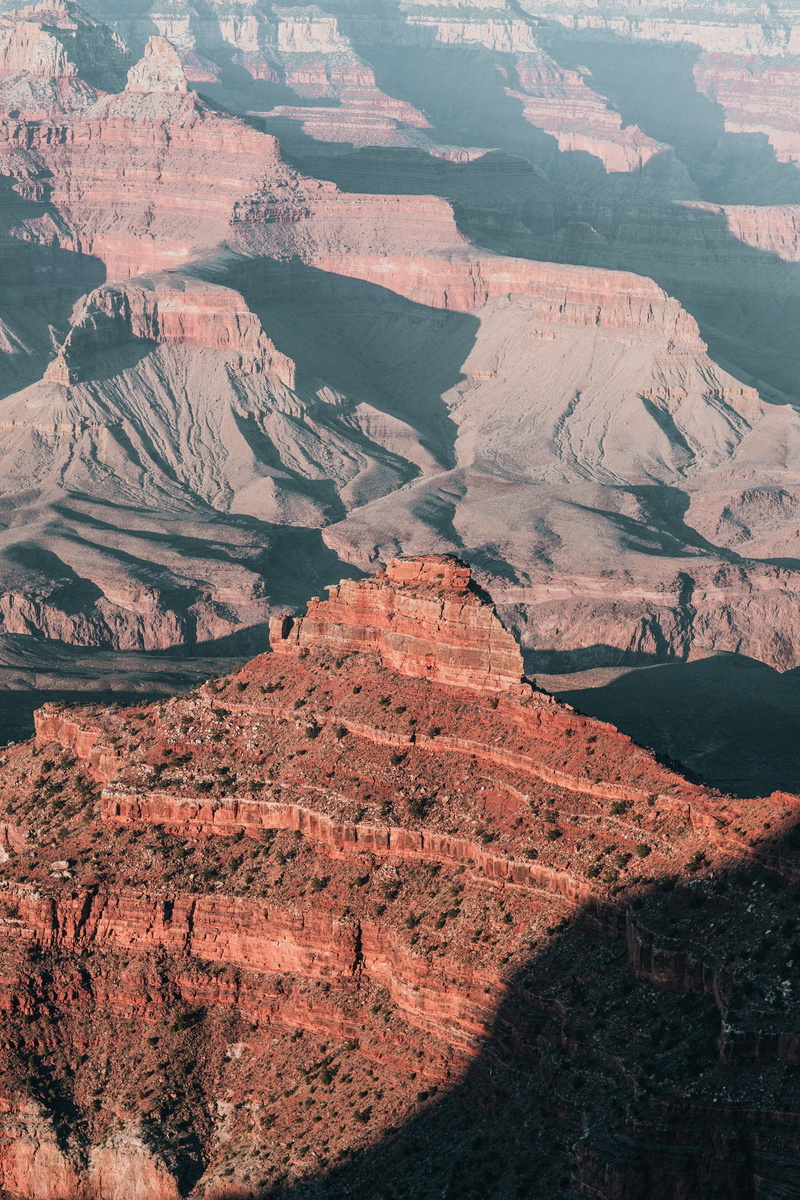 shadows, arizona, cliff, tourist, environment, tranquil scene, grand canyon, usa, hike, formation, landscape, trekking, non-urban scene, idyllic, geology