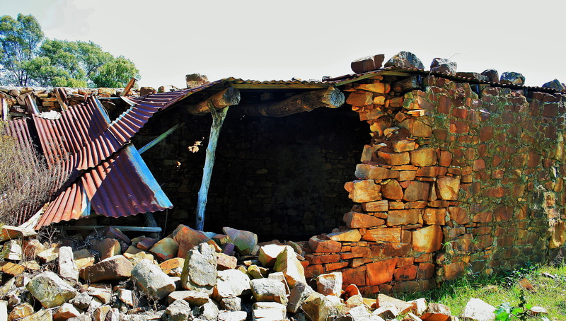 built structure, willem prinsloo, brick, no people, deterioration, bad condition, rusted, nature, roof, day, agriculture farm, sky, crumbling, building exterior