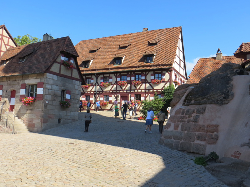 downtown, outdoors, city, pedestrian zone, crowd, kopfsteinpfllaster, tourist, group of people, Imperial Castle, adult, blue, large group of people, real people