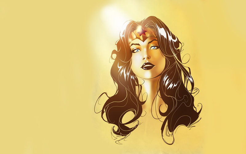 graphics, wonder, portrait, woman, cartoon/comic, hd, yellow, 720P