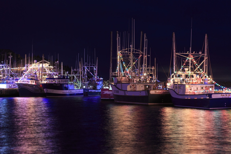 fishing, taken, sea, reflection, harbor, grave, port de grave, holiday, outside, canada, pier, moored, illuminated, december, decor, labrador, newfoundland and labrador