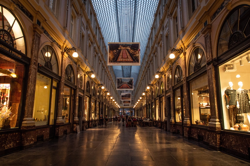 brussels, incidental people, lighting equipment, bruxelles, architecture, tourism, ceiling, street, architectural column, direction, royal gallery of saint hubert