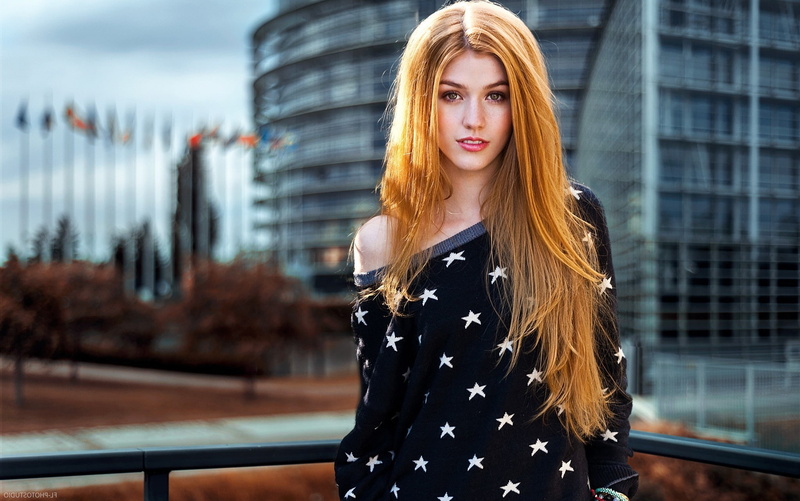 city, Sonya, redhead, model, 1080P, Clary Fray, women, Katherine Mcnamara