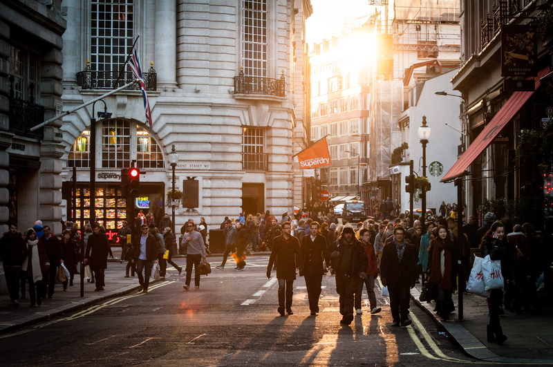 city life, sidewalk, transportation, building, 4K, built structure, street, outdoors, photo, shops, people, busy, city, urban, lens flare, walking, lifestyles