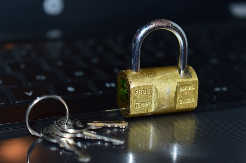 key, computer equipment, laptop, computer keyboard, corporate business, focus, safety, photography, lock, internet, communication, padlock, computer network