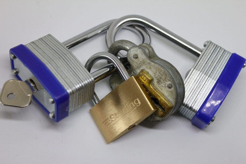 security, privacy, computer crime, padlock, communication, indoors, crime, safe, white background, suitcase, silver colored, technology, safety, metal