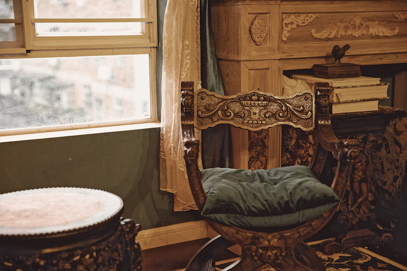 home interior, brown, ornate, window, vintage, wooden, day, interior, cushion, house, furniture, home showcase interior, armchair, architecture, no people