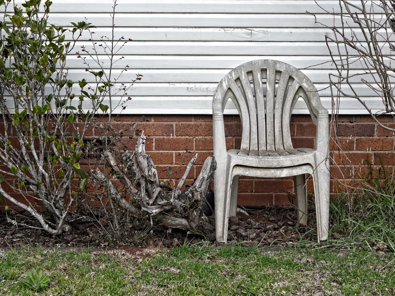 seat, vibe, 4K, plant, no people, summer, gardening, day, outdoor, nature, wall, outdoors, green, abandoned, land, urban, chair, bare tree, grass, garden