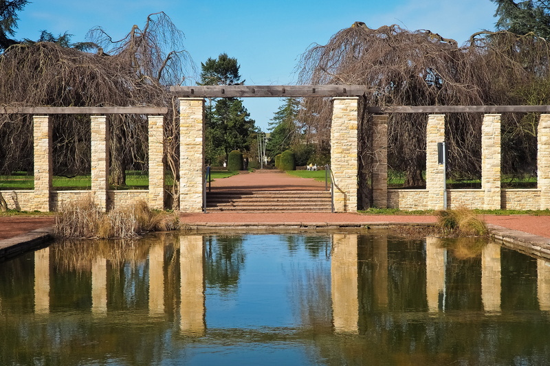 parks, building exterior, natural stone, built structure, plant, sun, scenic, 4K, architectural column, bridge - man made structure, rustic, away, Architecture