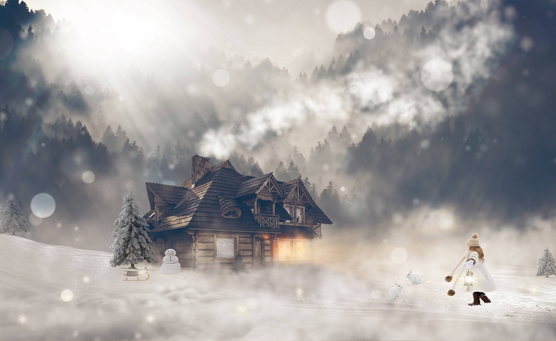 tales, winter, wintry, magic, 2K, snow, fairy, girl