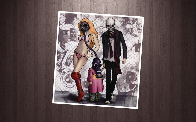 Linkin Park, fashion, clothing, girls, sketch, representation, beautiful, cute, lifestyles, day, hanging, Mike Shinoda, art and craft, no people, dress