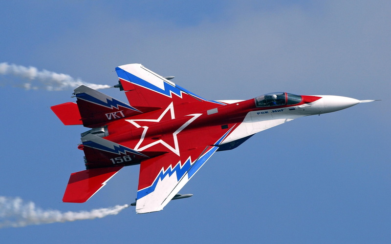 day, fighter plane, military, no people, outdoors, red, airplane, Aircrafts / Planes, plane, russian, mode of transportation, flying, aerospace industry