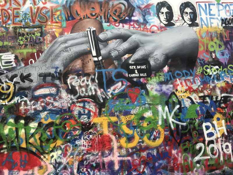 multi colored, creativity, no people, painting, doodle, art, text, graffiti, human, john lennon wall, wall, choice, poster, variation, person, velkopřevorské nám. 490/1