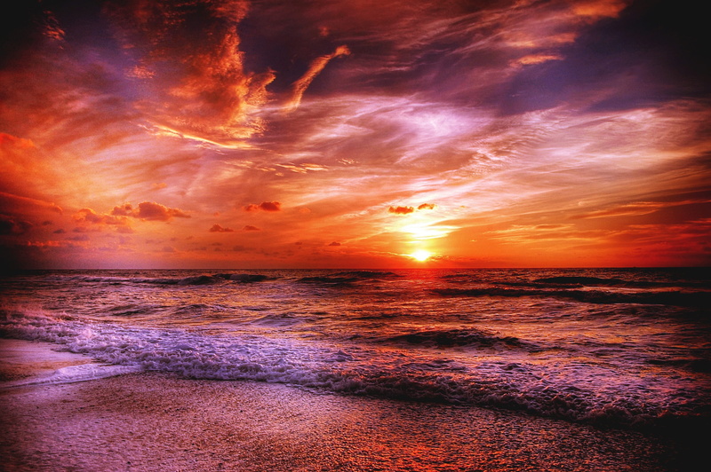 scenics - nature, sunbeam, tranquil Scene, ocean, dusk, dramatic Sky, sunlight, Sun, sunrise - Dawn, north sea, Denmark, romance, romantic sky, lake, sky