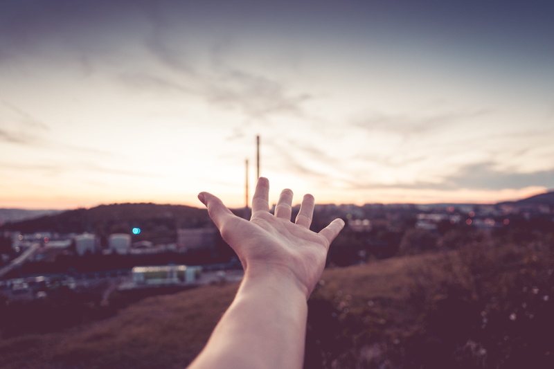 slow down, real people, home, nature, close-up, unrecognizable person, one person, thinking, reaching, outdoors, hands, far far away, leisure activity