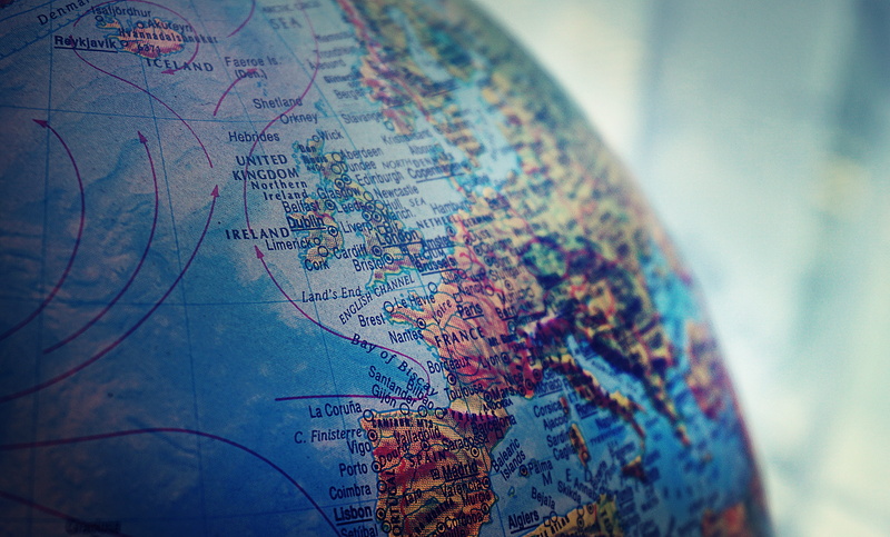 map, globe - man made object, guidance, 5K, no people, nature, earth, physical geography, colors, photo, selective focus, day, focus on foreground, communication
