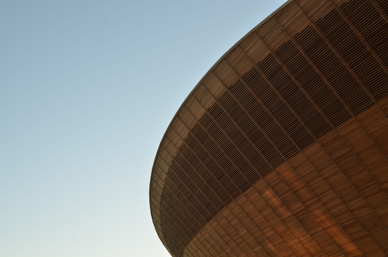 4K, clear sky, arena, light, globe, copy space, day, nature, modern, sunlight, outdoors, design, facade, pattern, wooden structure, desktop backgrounds