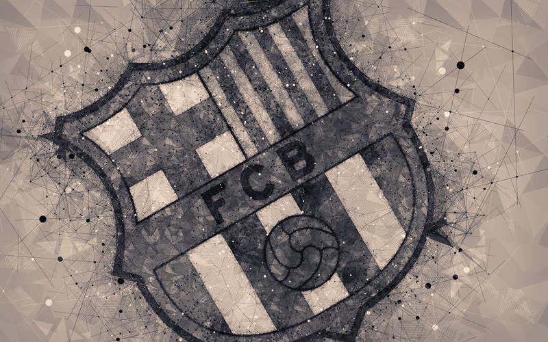 FC Barcelona, Soccer, 4K, Logo