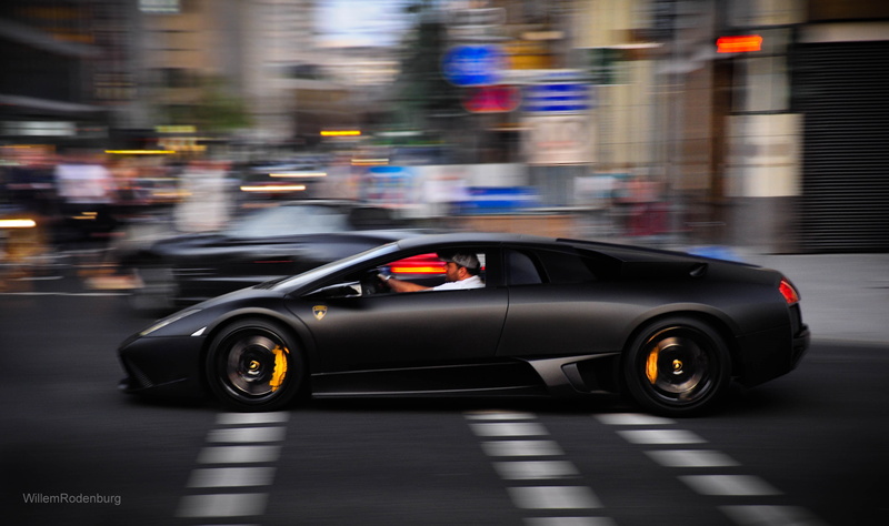 speed, 4K, illuminated, luxury, sports car, mode of transportation, driving, sign, car, transportation, outdoors, street, Lamborghini Murcielago, travel
