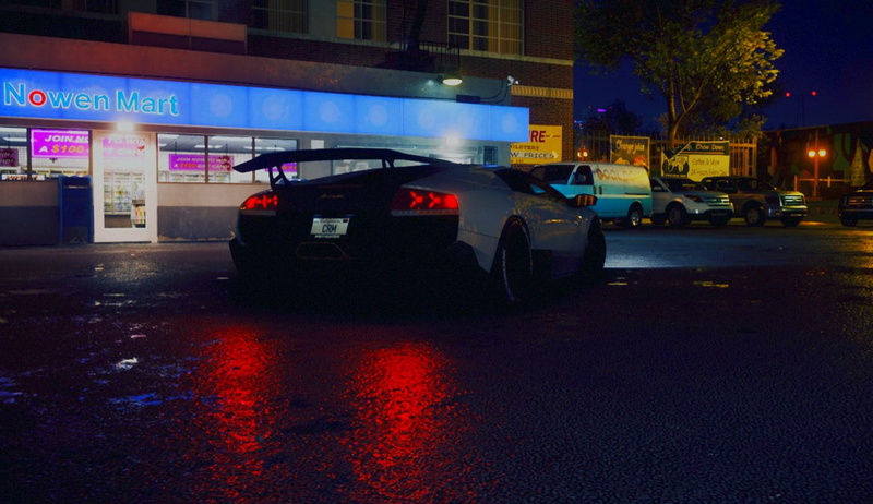 720P, drift, night, Lamborghini Murcielago LP640-4, Need for Speed