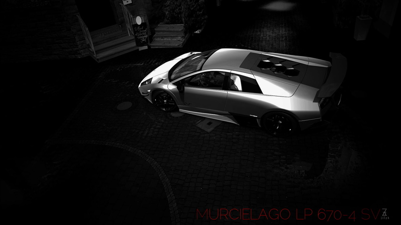 racecar, sports car, car, street, transportation, Lamborghini Murcielago, high angle view, land vehicle, luxury, communication, mode of transportation