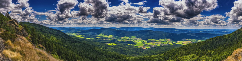 cloudy, green color, rock, hiking, tranquil scene, forest, tranquility, nature, no people, scenics, landscape, 8K, rest, idyll, outlook, green, Mountains