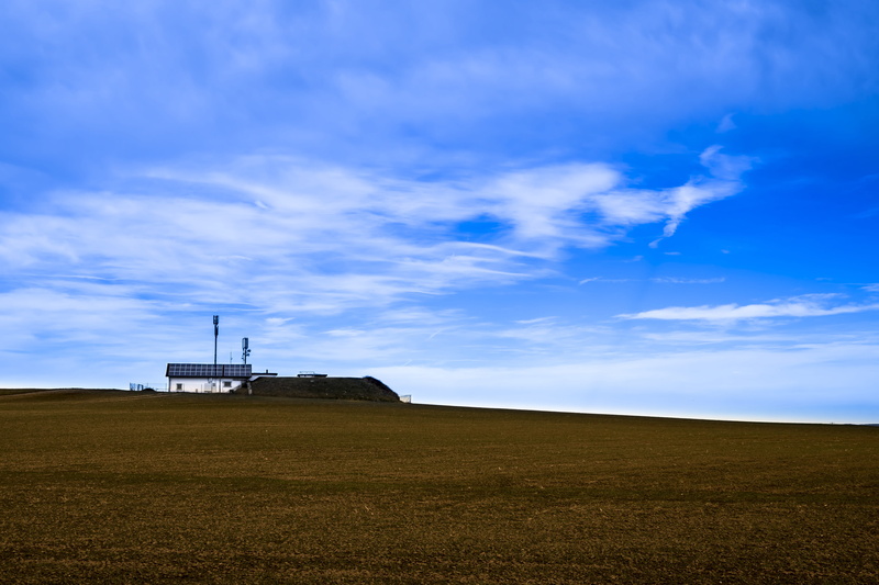 5K, farm, non-Urban Scene, clouds, summer, tranquil scene, scenics, green, clouds form, Radio Mast, fields, blue, beauty in nature, scenics - nature, plant