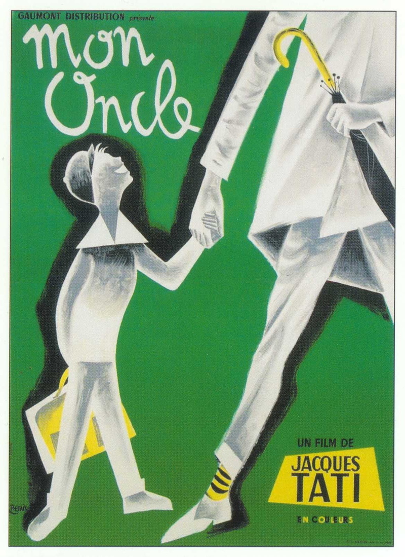 movie poster, Mon Oncle, 720P, Jacques Tati, Monsieur Hulot, Film posters