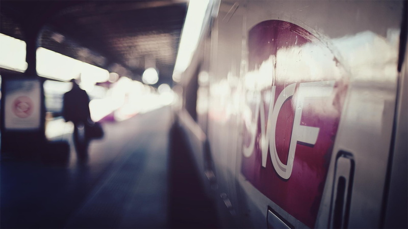 train station, TGV, train, SNCF, depth of field, vehicle, bokeh, photography, 1080P