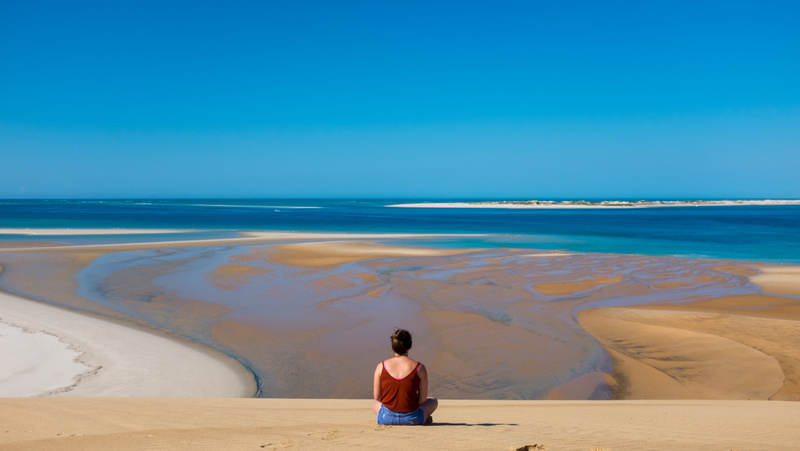 beach, sand, peace, day, dunes, bazaruto archipelago, mozambique, marine, land, ocean, scenics - nature, outdoors, leisure activity, nature, real people