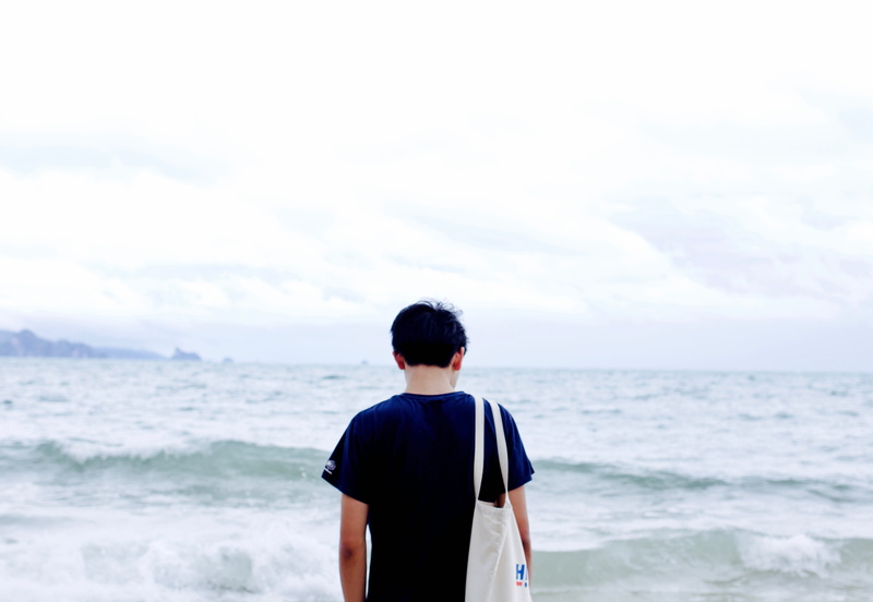 4K, langkawi, water, sky, waist up, trip, travel, horizon over water, beach, lifestyles, outdoors, leisure activity, nature, time, one person, rear view